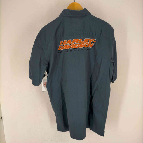 ハーレーダヴィットソン HARLEY DAVIDSON ロゴワッペン半袖ワークシャツ メンズ JPN:M