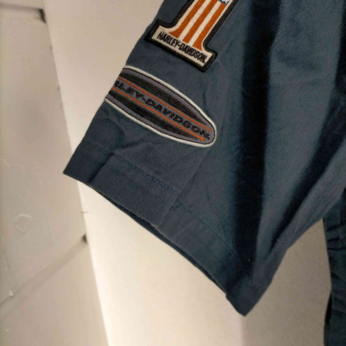 ハーレーダヴィットソン HARLEY DAVIDSON ロゴワッペン半袖ワークシャツ メンズ JPN:M