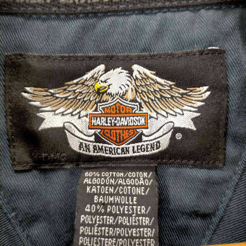 ハーレーダヴィットソン HARLEY DAVIDSON ロゴワッペン半袖ワークシャツ メンズ JPN:M