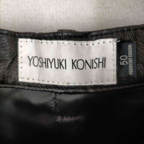 ヨシユキコニシ YOSHIYUKI KONISHI ピッグスキンパンツ メンズ JPN:50