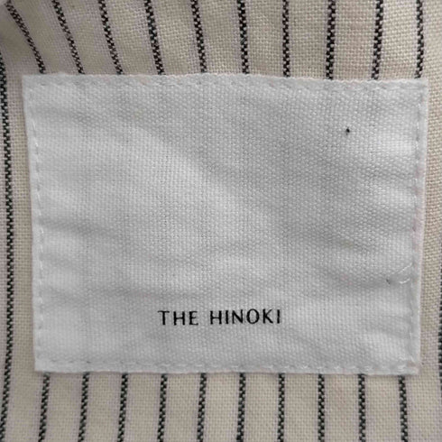 ヒノキ THE HINOKI オーガニックコットン 2ポケット 半袖ストライプシャツ メンズ JPN:3