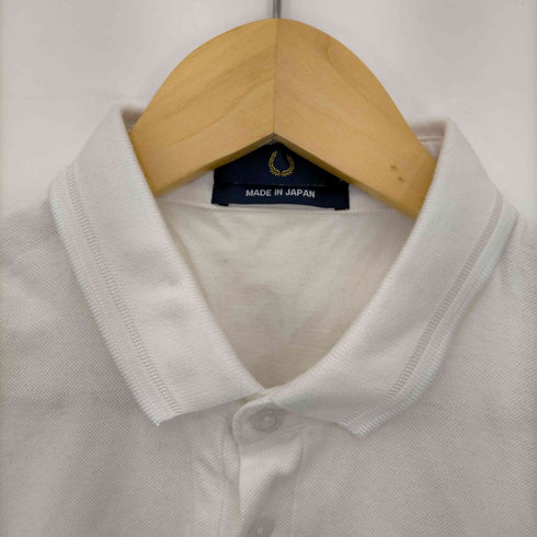 フレッドペリー FRED PERRY 日本製 ワンポイント刺繍 鹿の子 ポロシャツ メンズ JPN:M