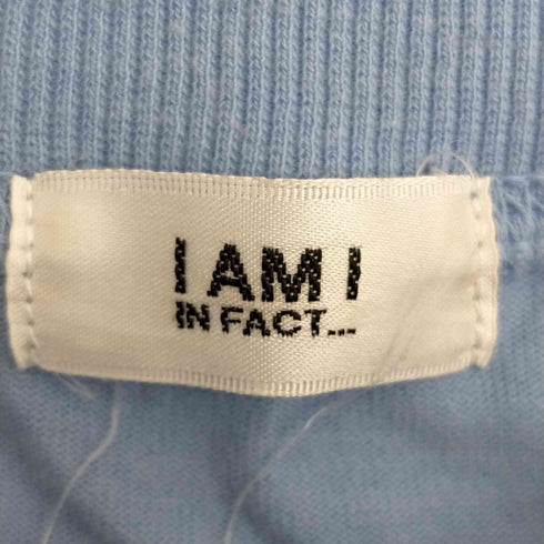 I AM I IN FACT... 両面プリント オーバーサイズ クルーネックTシャツ レディース FREE