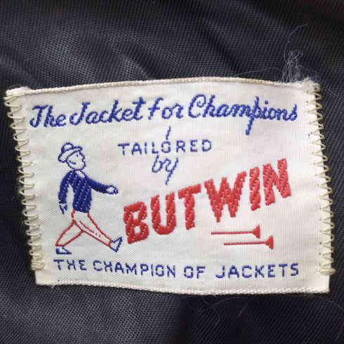 バトウィン BUTWIN 70S セーラーカラー ウール バーシティジャケット スタジャン TALON ZIP メンズ