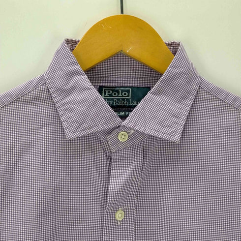 ポロバイラルフローレン Polo by RALPH LAUREN L/S SLIM FIT チェック柄レギュラーカラーシャツ メンズ JPN:M