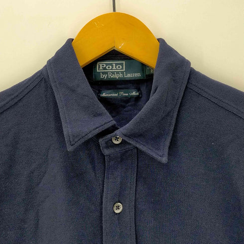 ポロバイラルフローレン Polo by RALPH LAUREN L/S 同色裾ポニー ポロシャツ メンズ JPN:S