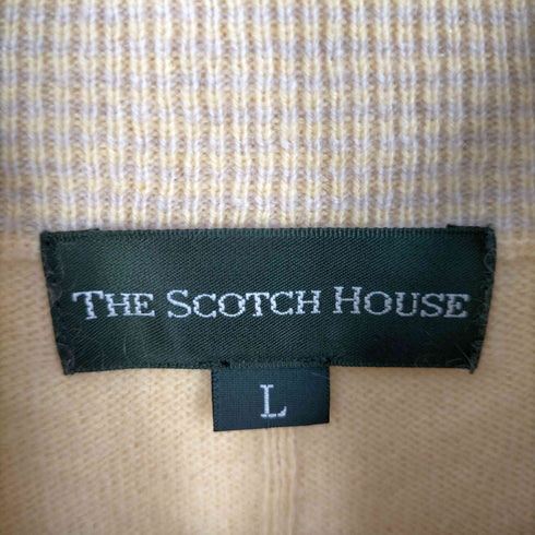 ザスコッチハウス The Scotch House フロントジップカシミヤニットカーディガン メンズ import:L