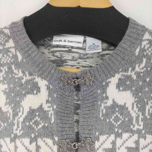 クラフトアンドバロー Croft&Barrow シルクナイロンチロリアンニット レディース import:XL