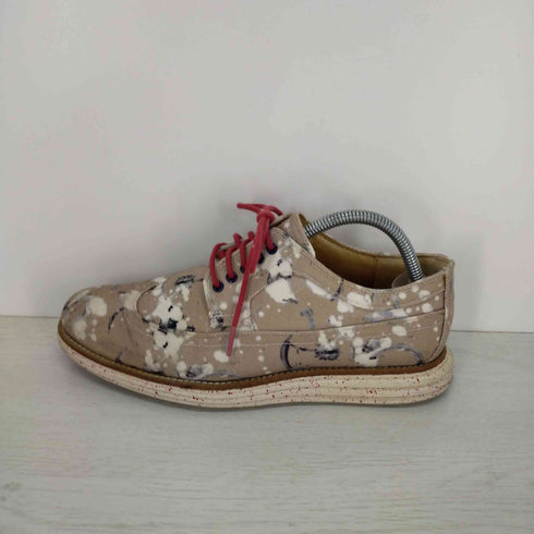 コールハーン COLE HAAN LUNARGRAND ペイント加工キャンパスシューズ メンズ US:8.5