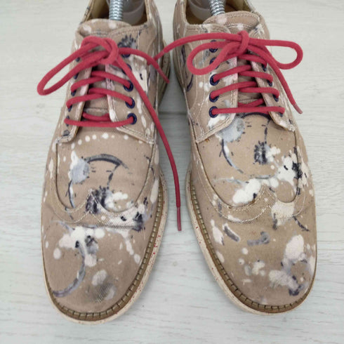 コールハーン COLE HAAN LUNARGRAND ペイント加工キャンパスシューズ メンズ US:8.5