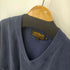 エディーバウアー Eddie Bauer 80S~90S 黒タグ Vネックコットンニット メンズ import:M