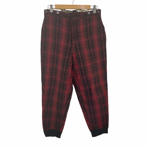 ウールリッチ WOOLRICH 70S 白タグ TALONジップ バッファローチェックウールハンティングパンツ メンズ