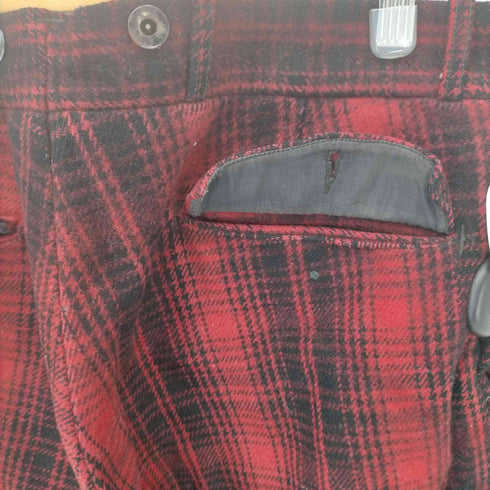 ウールリッチ WOOLRICH 70S 白タグ TALONジップ バッファローチェックウールハンティングパンツ メンズ