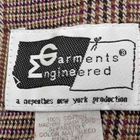 エンジニアードガーメンツ Engineered Garments チェック柄マフラー メンズ ONE SIZE
