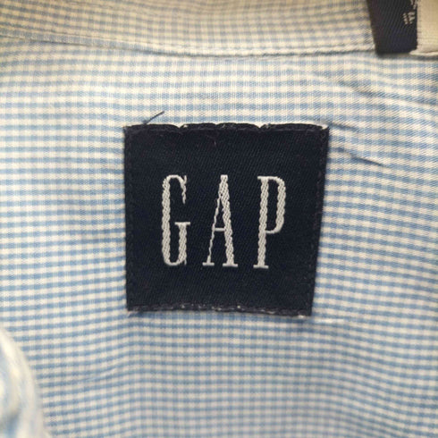 ギャップ Gap 90S OLD ギンガム チェック L/S BD シャツ メンズ import:M