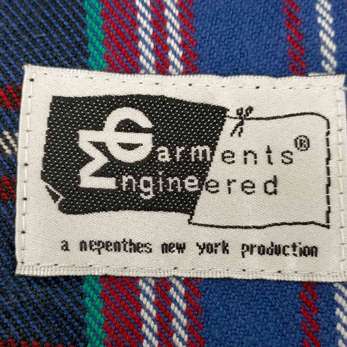 エンジニアードガーメンツ Engineered Garments チェック柄マフラー メンズ ONE SIZE