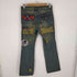 LUST ワッペンデザインダメージデニムパンツ Y2K メンズ JPN:S