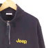 ジープ JEEP LOOSE FIT ロゴ刺繍 ハーフジップ スウェット メンズ import:M