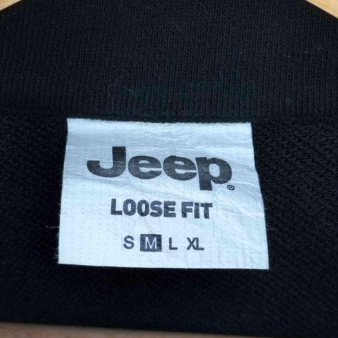 ジープ JEEP LOOSE FIT ロゴ刺繍 ハーフジップ スウェット メンズ import:M
