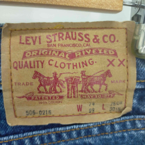 リーバイス Levis 90S 506-0216 ジッパーフライデニムパンツ メンズ W29 L30
