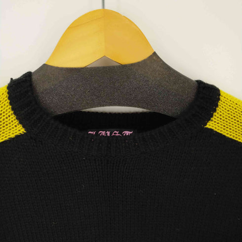 LUST 刺繍デザインアクリルニット メンズ