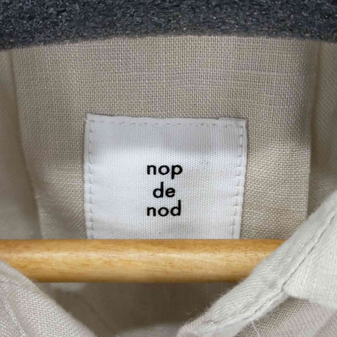 ノップデノッド nop de nod Cielフレンチリネン5分袖シャツワンピース レディース JPN:M