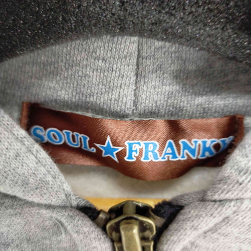 SOUL FRANKY スカルデザイン ジップアップパーカー Y2K メンズ