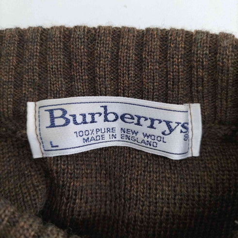 バーバリーズ BURBERRYS ロゴ刺繍 ウールコマンドセーター メンズ import:L