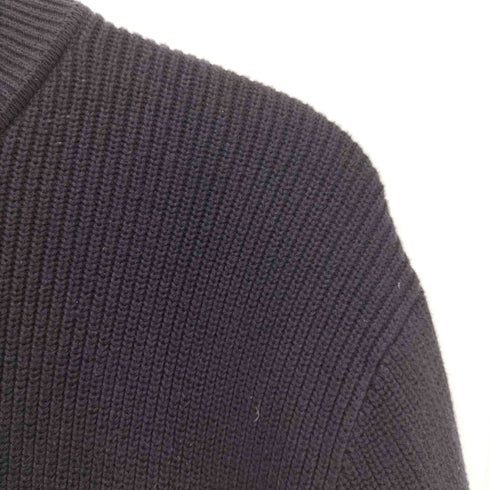 トミーヒルフィガー TOMMY HILFIGER ワンポイント 刺繍 コットン ジップアップ ニット ドライバーズ メンズ import:L