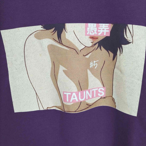 愚弄taunts アニメ キャラクター プリント クルーネックスウェット メンズ JPN:XXL