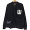 ザラ ZARA フェイク スウェード ワッペン レタード カーディガン ジャケット メンズ import:M