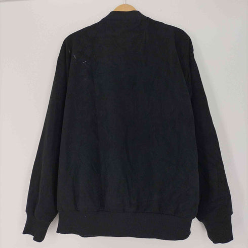 ザラ ZARA フェイク スウェード ワッペン レタード カーディガン ジャケット メンズ import:M