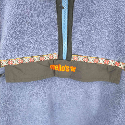 Mello’s 刺繍ロゴ プルオーバーフリース メンズ import:L