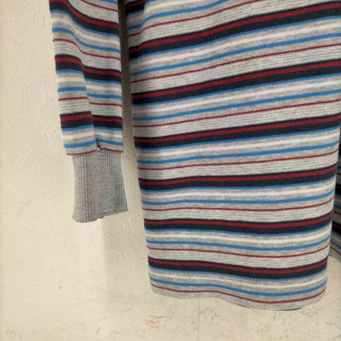 WELDON ヘンリーネック ボーダー L/S カットソー メンズ LL