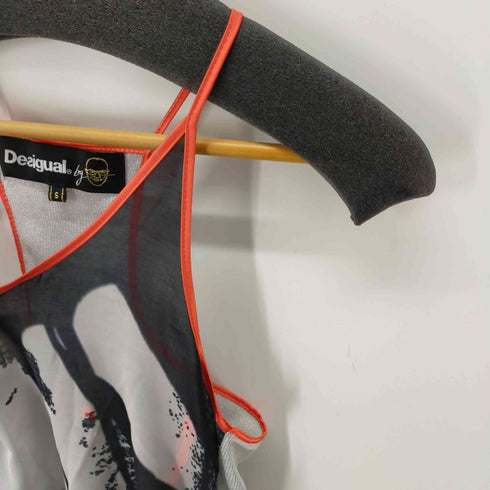 デシグアル Desigual フェイス タンクトップ ラメ糸 レディース JPN:S