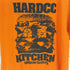 ハードコアチョコレート HARDCORE CHOCOLATE HARDCCキッチン 殺戮 チーズバーガー DEATHカロリーオレンジ Tシャツ メンズ JPN:XL