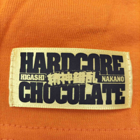 ハードコアチョコレート HARDCORE CHOCOLATE HARDCCキッチン 殺戮 チーズバーガー DEATHカロリーオレンジ Tシャツ メンズ JPN:XL