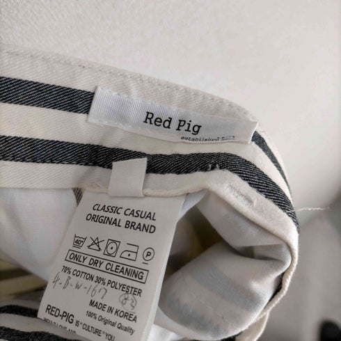 Red Pig ストライプ スラックスパンツ メンズ JPN:M