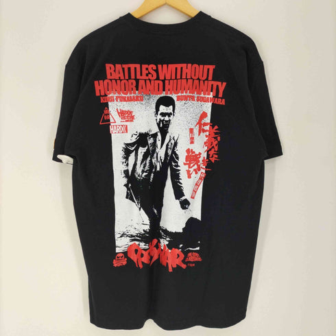 ハードコアチョコレート HARDCORE CHOCOLATE ムービー キャラクター グラフィック 両面 プリント S/S クルーネック Tシャツ メンズ JPN:XL