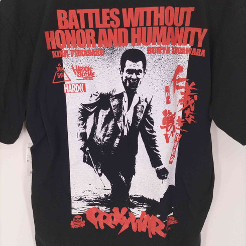 ハードコアチョコレート HARDCORE CHOCOLATE ムービー キャラクター グラフィック 両面 プリント S/S クルーネック Tシャツ メンズ JPN:XL