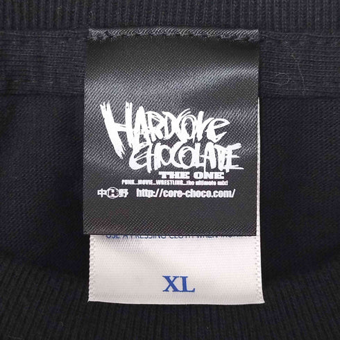 ハードコアチョコレート HARDCORE CHOCOLATE ムービー キャラクター グラフィック 両面 プリント S/S クルーネック Tシャツ メンズ JPN:XL