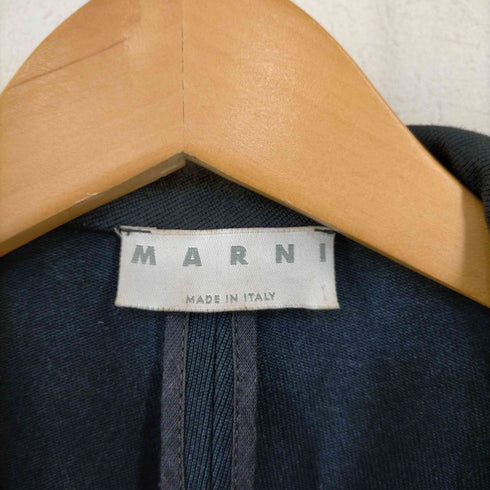 マルニ MARNI イタリア製 花 ブローチ ボタンレスジャケット レディース 38