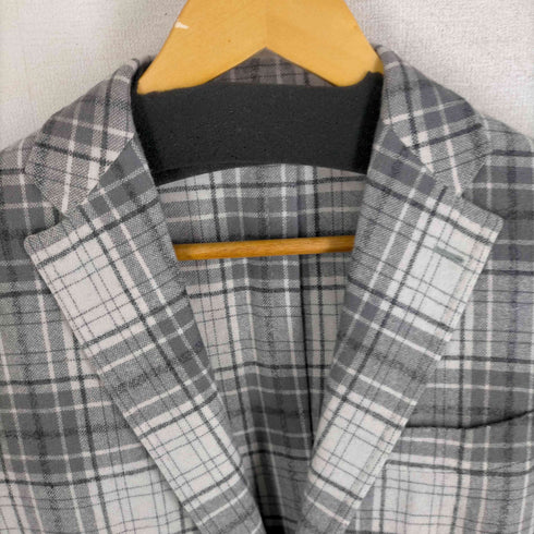 リングジャケット RING JACKET ウール チェック テーラードジャケット メンズ JPN:46
