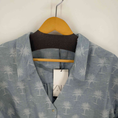 ザラ ZARA RUSTIC CROPPED SHIRT レディース import:M