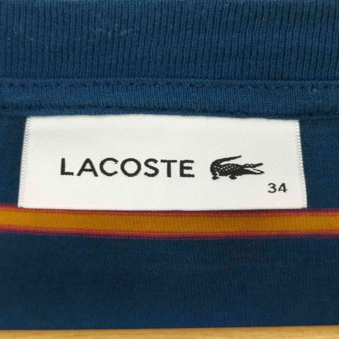 ラコステ LACOSTE ワンポイントロゴ ボーダーボートネックカットソー レディース 34
