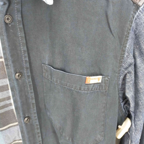 ゲス GUESS クレイジーチェックデニムシャツ メンズ import:S