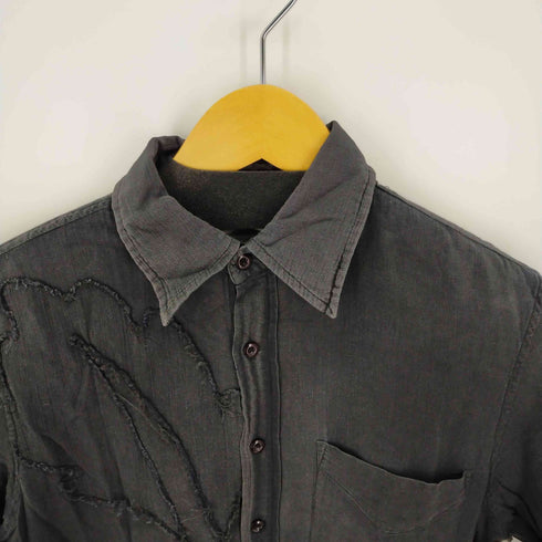 ゲス GUESS フラワーリーフデザインシャツ メンズ import:XS