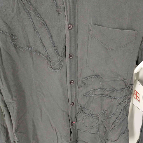 ゲス GUESS フラワーリーフデザインシャツ メンズ import:XS