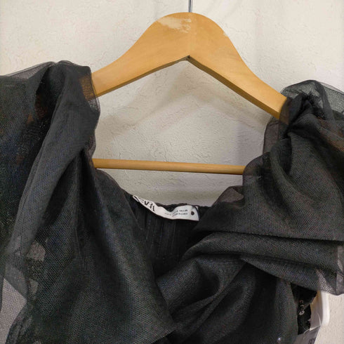 ザラ ZARA COMBINATION SEQUIN DRESS レディース import:S