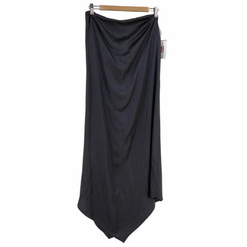 ベースレンジ BASERANGE CRAVAT DRESS - BLACK ホルターネック サテンワンピース レディース import:S S